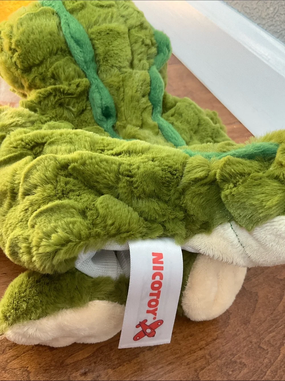 Green Plush Alligator hand puppet